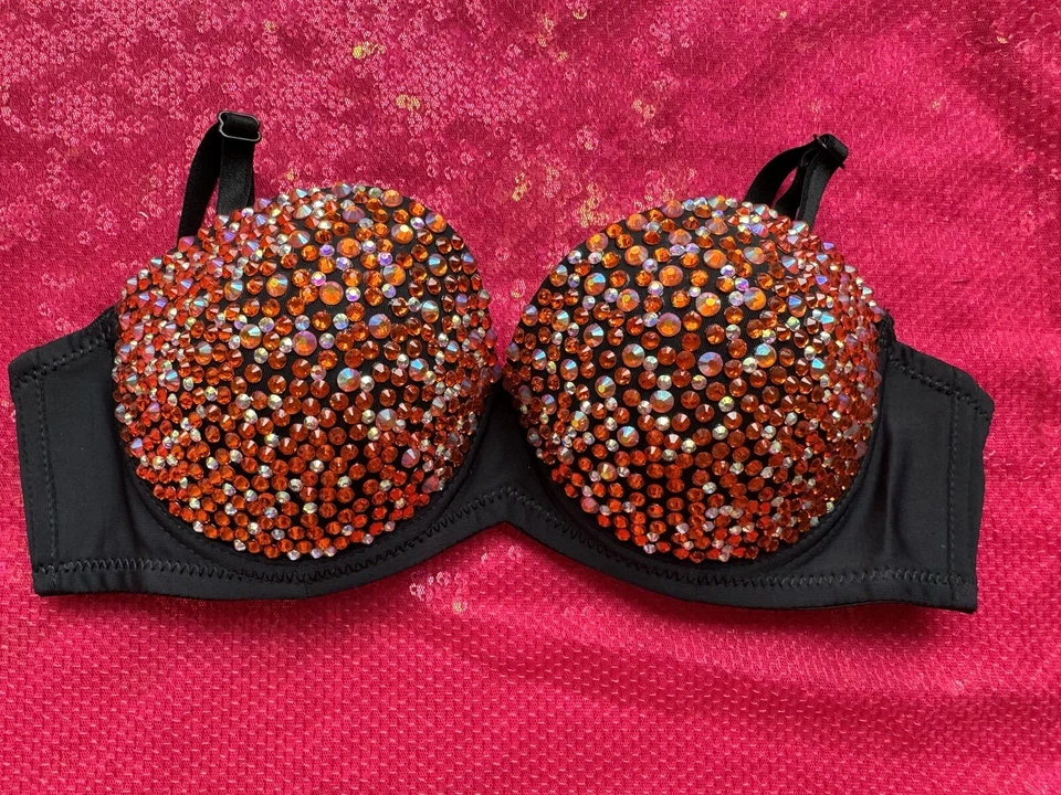 Sujetador de cristal hecho a mano, ropa interior sexy, ropa interior para mujer, sujetador para mujer, sujetador sexy” Foto 4 de 4