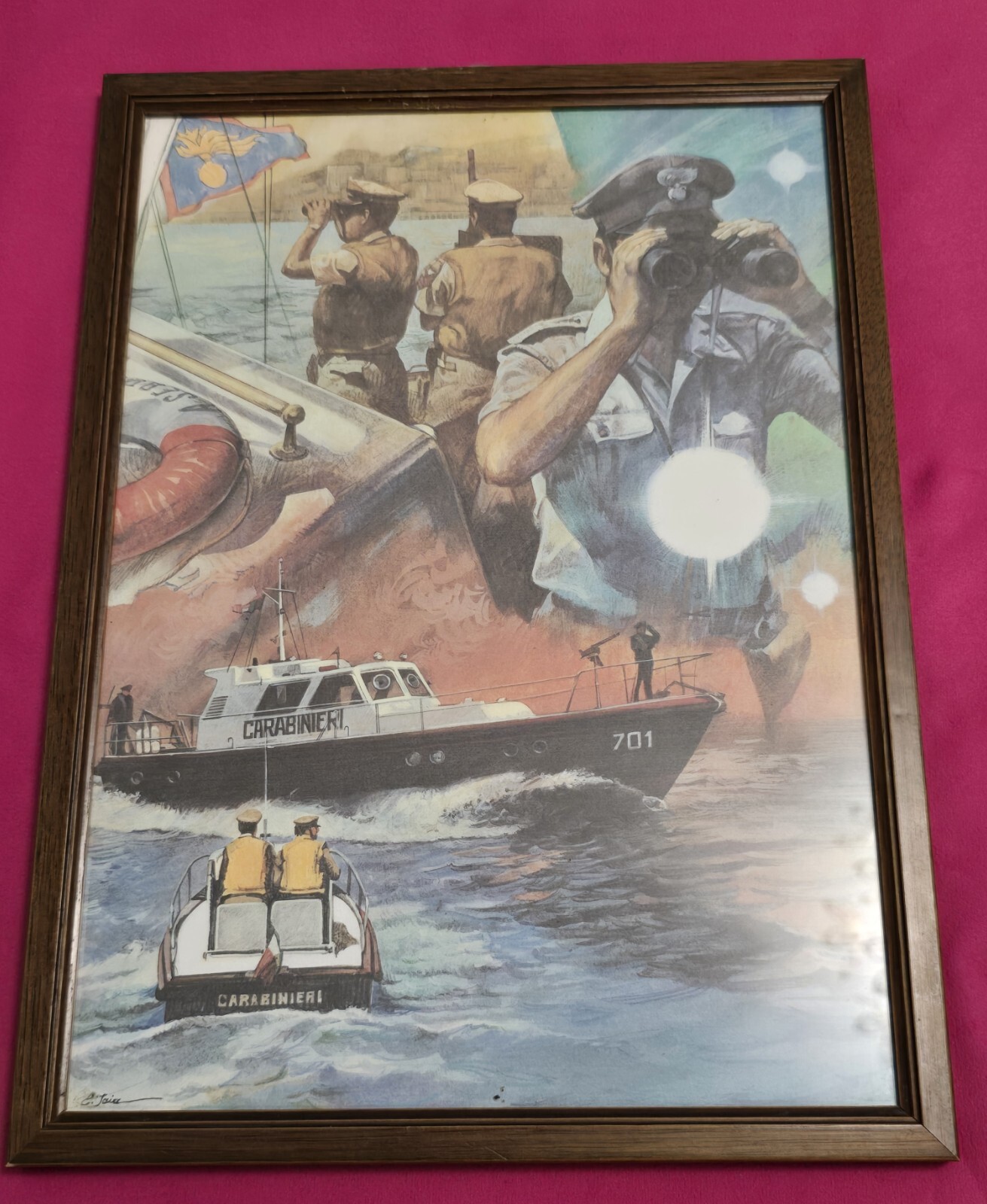 QUADRETTO SERVIZIO NAVALE DEI CARABINIERI