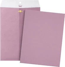 Mr. Pen- Clasp Envelopes, 18 Pack, 9" X 12", Purple, Kraft Letter Size Envelopes