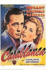 CASABLANCA  (1942) LIMITED EDITION  MOVIE POSTER  -  BELGIAN VERSION  -  ROLLED