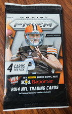 2014 Panini Prizm Football 4 Card Retail Pack  Complete Checklist within lot