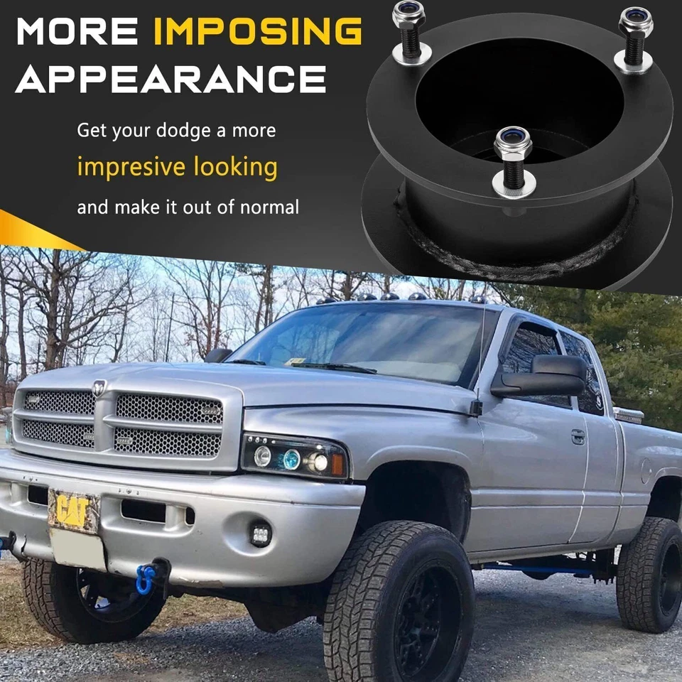 3" Front + 3" Rear Full Lift Kit for 1994-2001 Dodge Ram 1500 4X4 4WD Suspension - Image 4 of 4