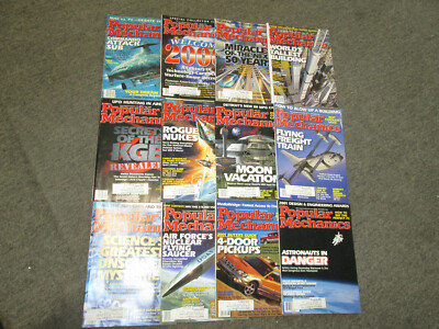 Lot of 12 Popular Mechanics Volume 177 Issues 1-12, 2000, GUC