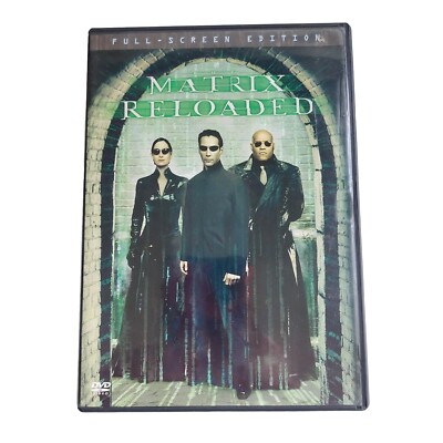 The Matrix Reloaded DVD Movie Keanu Reeves Rated R Full Screen Edition 