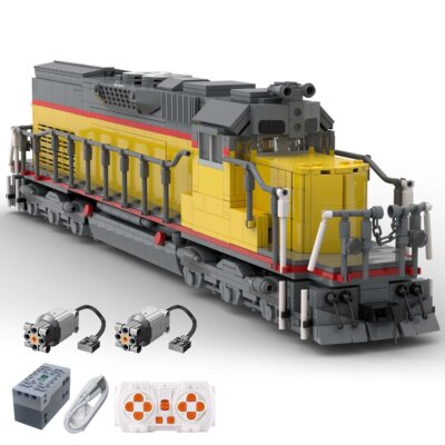 MOC-112386 Pacific SD40T-2 Train 1973 Stück für 9 Jahre und älter