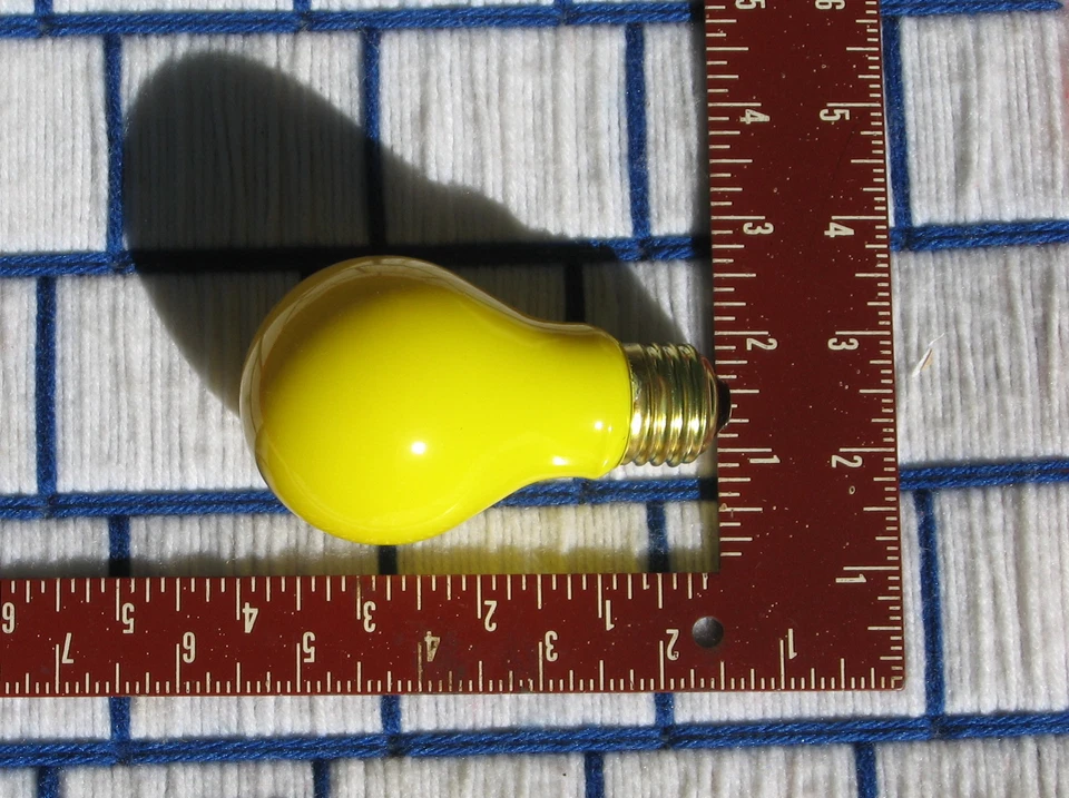 BOX of 12 new BUG yellow 60w LONG LIFE 130v surge rated LIGHT BULB 60 WATT A19 - Image 2 of 2