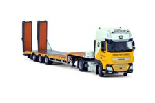 1:50 for WSI FOR DAF XF SSC MY2017 4X2 SEMI LOW LOADER - 3 AXLE For AERTSSEN