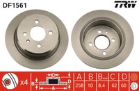 2Er Pack - Bremsscheibe DF1561 TRW FüR BMW