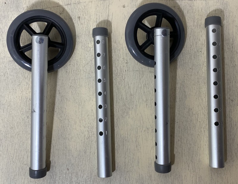 Drive Walker wheels front wheels back glides with tubes Adjustable Aluminum