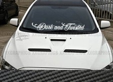 Dark And Twisted Windshield Decal Sticker Diesel Jdm Car Truck Boost Euro Kdm Dark And Twisted Windshield Decal Sticker Diesel Jdm Car Truck Boost Euro Kdm