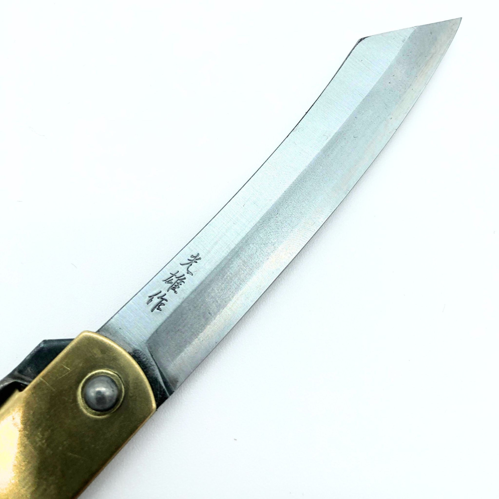 Japanese Higonokami Folding Knife, Blue Paper Steel 120mm - Free Shipping