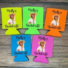Enfriadores de latas de despedida de soltera de neón, coolies de boda personalizados, regalos de neón