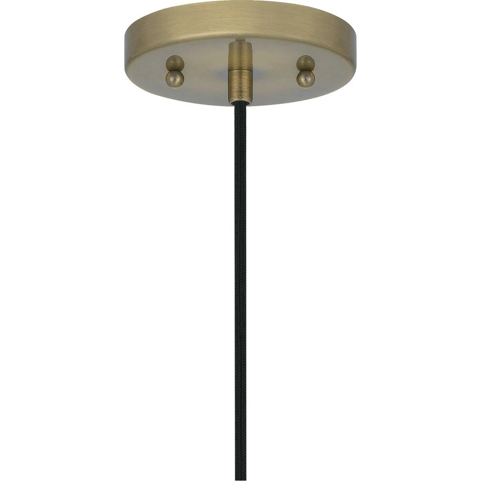 Quoizel Lighting SPW1512A Sparrow - 1 mini pingente de luz acabamento antigo em latão - Imagem 3 de 4