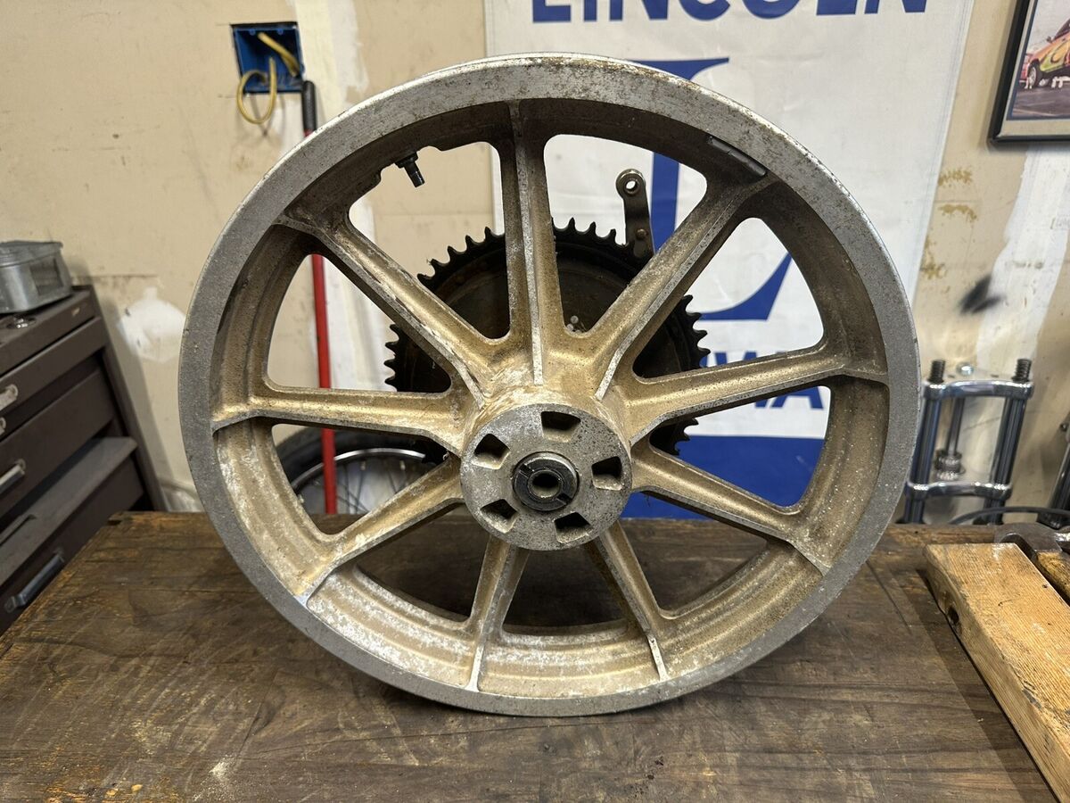 1978 OEM Harley-Davidson Sportster 18x2.5 Front Wheel AMF 9 1978 OEM Harley-Davidson Sportster 18x2.5 Front Wheel AMF 9