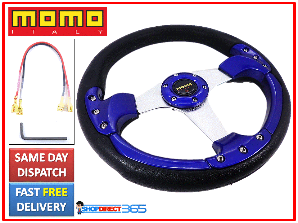 Image 1 - PURPLE MOMO DEEP DISH DRIFTING TRACK CAR STEERING WHEEL Race Sports Drift Rally