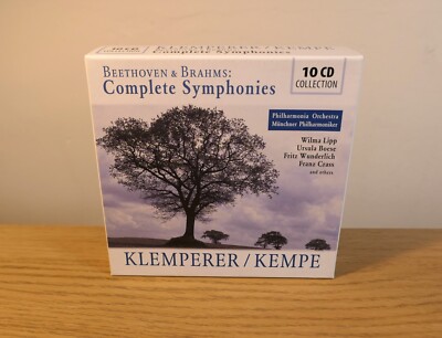 Beethoven & Brahms komplette Symphonien Klemperer Kempe 10 CD Box Set *WIE NEU*