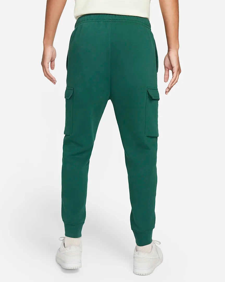 NWT Men's Nike Sportswear Cargo Fleece Jogger Sweatpants Green REGULAR BIG TALL