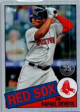 2020 Topps Chrome #85TC-8 Rafael Devers 1985 Topps Baseball