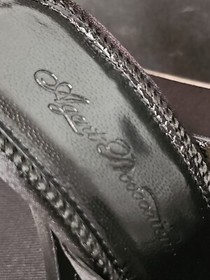 Agent Provocateur Tamiya Peep Toe Mules Size 5.5 Womens