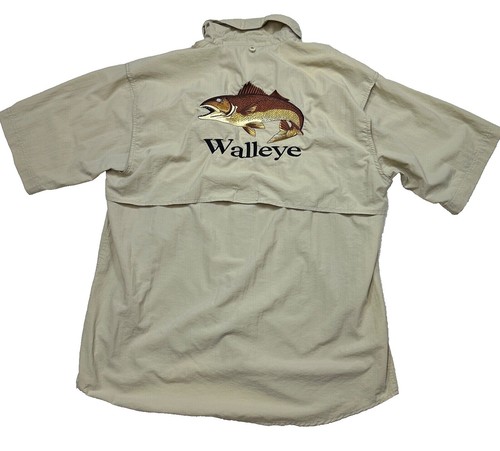 Chemise De Pêche Bimini Bay Homme - Manches Courtes - Marron - Taille L - Ventilée