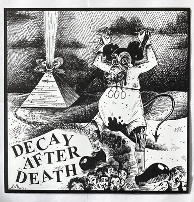 DECAY AFTER DEATH - SYSTEM 7  WHITE VINYL HARDCORE PUNK  100 COPIES MAUSER MDC