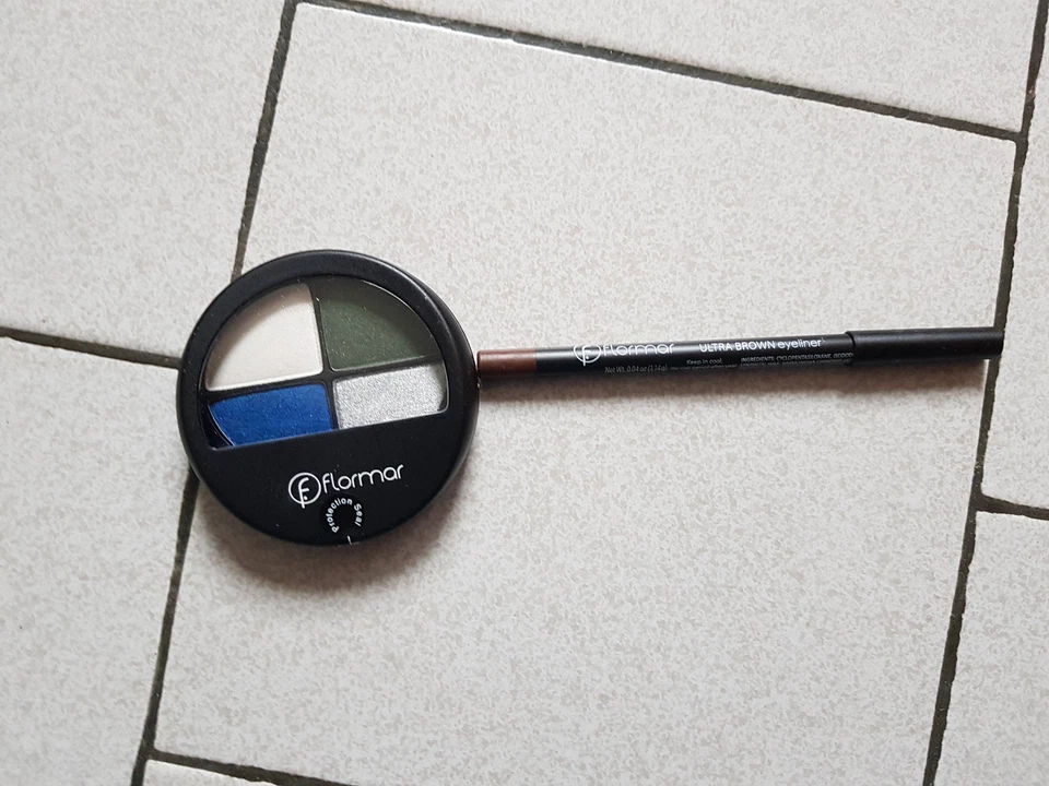PALETTE MAQUILLAGE 4 OMBRES REGARD + CRAYON MARRON FLORMAR STANHOME KIOTIS NEUF - Photo 1/1