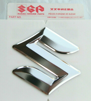 ORIGINAL Suzuki PVC ''S'' EMBLEM-LOGO-4,8cm-GSX-3D-Aufkleber-Emblem-48mm-GENUINE