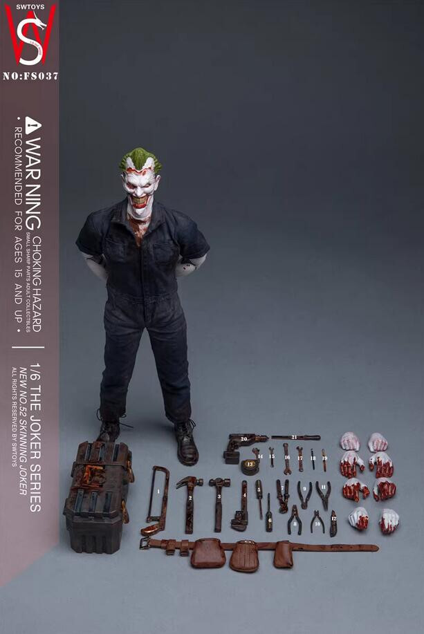 SWTOYS 1/6 スキニング ジョーカー SWTOYS New NO.52 Skinning Joker FS037 Scale 1/6 Figure Model