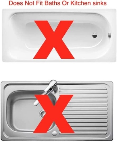 Enchufe fregadero cromado lavabo mango de fácil agarre 38 mm diámetro CP1H - Imagen 4 de 4