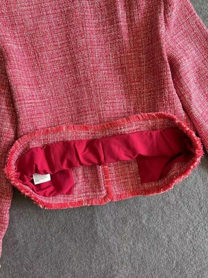 PLAYFUL LAYER! Weekend Max Mara Sagra Tweed Blazer Jacket size IT