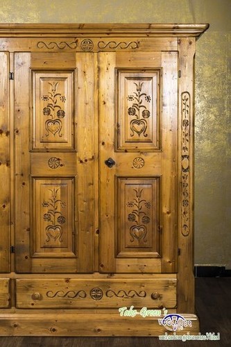 Voglauer Armario Marrón Macizo Año 1600 Armario De Granja Dormitorio Antiguo - Imagen 5 de 10