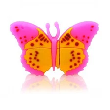 2.0 16GB 32GB 64GB 128GB Pink Yellow Butterfly USB Flash Thumb Drive USA Shipper