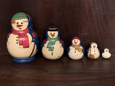 snowman nesting dolls