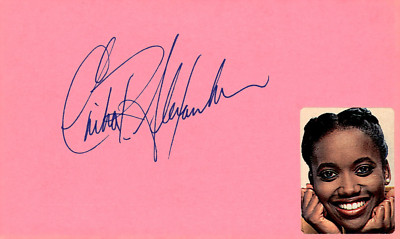 Erika Alexander Signed Auto 3x5 Index Card Get Out