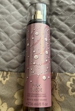 ONE Bath  Body Works PINK SUEDE Fine Fragrance Mist Spray 8 oz NEW 
