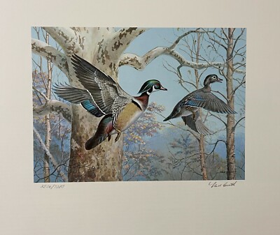 1983 PENNSYLVANIA - State Duck Stamp Print **NED SMITH** + Stamp