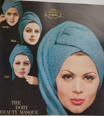 Dory Beauty Facial Mask Masque Du Barry Original Print Ad New Yorker 1960 ~8x11''