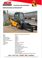 JCB TLT35D Diesel Teletruk Forkllift With Bale Clamp Buy-&pound;19995 HP-&pound;99.85 AH1317