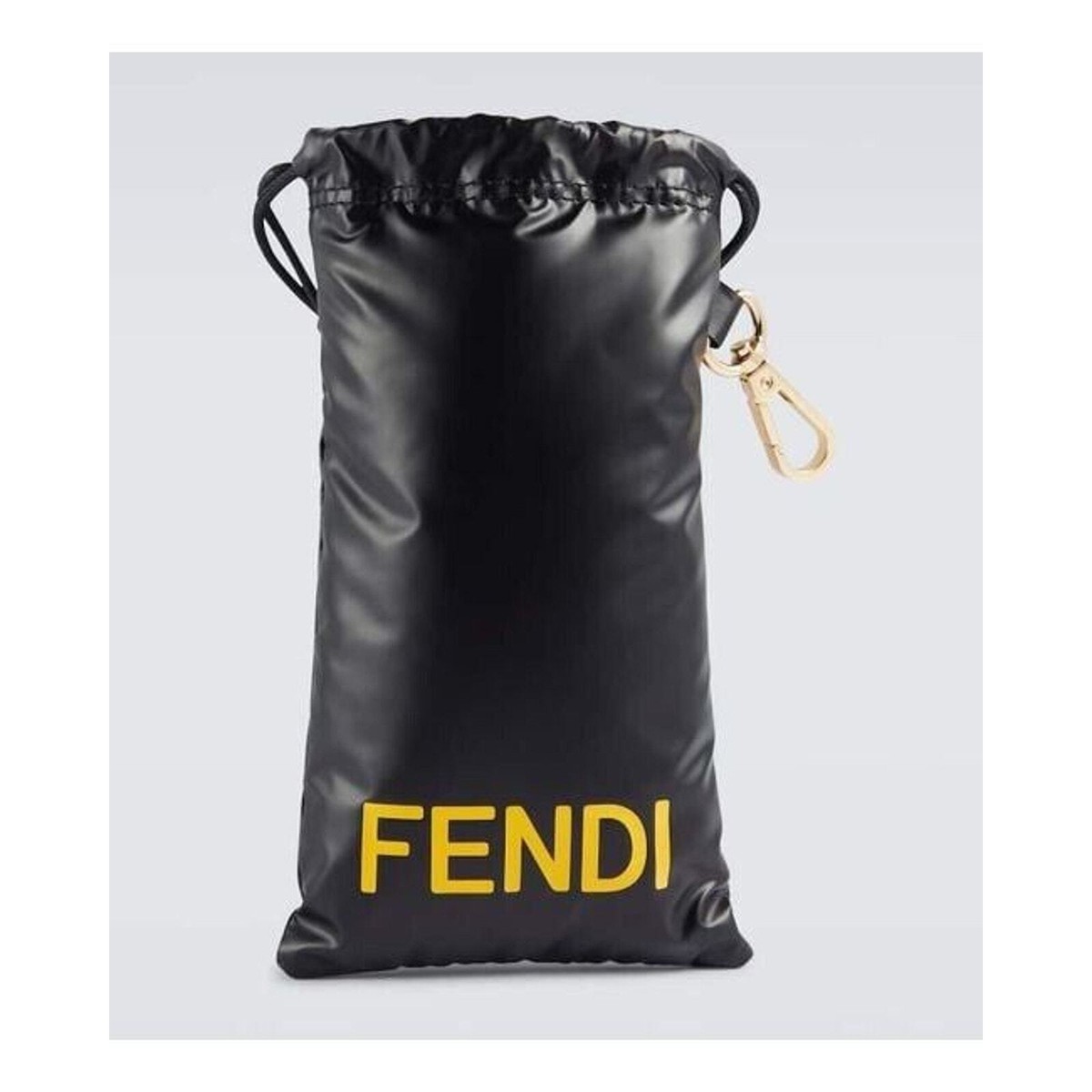 FENDI LAB FE40128I 01A FF Logo Nylon Shield Smoke Light Mirror