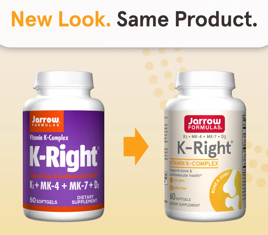 Jarrow Formulas, Inc. Complejo de vitamina K K K-Right 60 cápsulas blandas mejor para 7/2026+ Foto 3 de 4