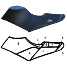 Sea-Doo GTR-X 230 RXP-X 260 RXP-X 300 Custom Seat Cover PWC BlackTip