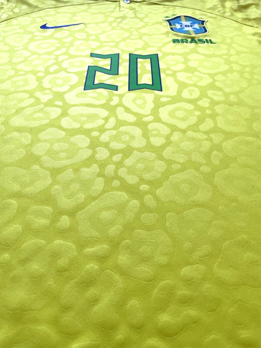 Maillot Brazil Brèsil Match version Shirt Vini Jr 2022-23 Trikot