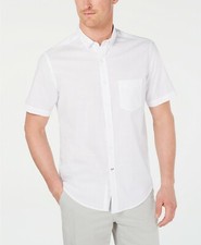 Club Room Men's Stretch Performance Micro-Check Shirt,, Size S, MSRP 49