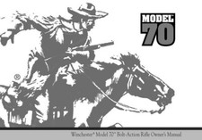 Winchester Model 70 Bolt Action Pre 64 Printed Owners Manual W07