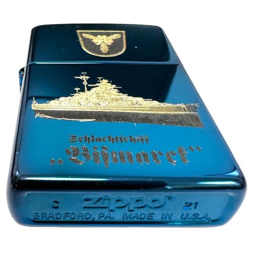 Zippo Feuerzeug Schlachtschiff Bismarck Sapphire Diamantgravur Limited Edition - Bild 4 von 6