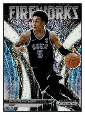 PAOLO BANCHERO RC SP 2022-23 Panini Prizm Draft Fireworks White Sparkle ID:57090