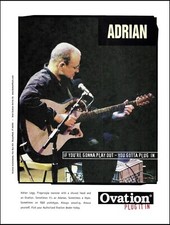 Adrian Legg 1998 Ovation Adamas Acoustic Guitar Advertisement 8 x 11 ad print