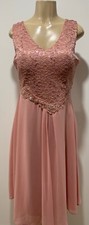 New fashion party elegant dress white chiffon lace mid length short dress-XL