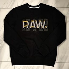 G-Star Raw Men's Pullover Sweatshirt Black 120 New