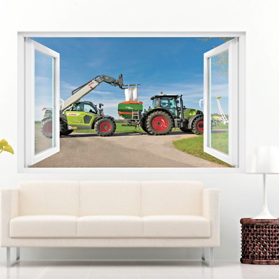 Landwirtschaft Landmaschinen Traktoren Wandaufkleber Kunst Poster Aufkleber Wandbild SY1